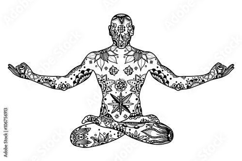 Yoga lotus pose