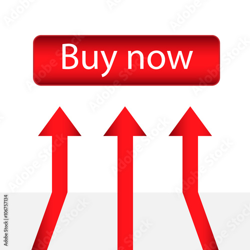 Buy now button. Vector illustration