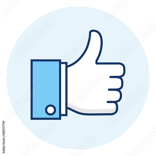 Vector thumb up icon