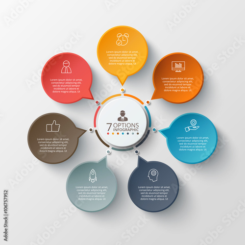 Vector infographic design template.