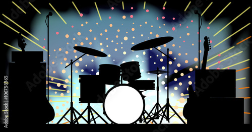 Bright Rock Band Stage
