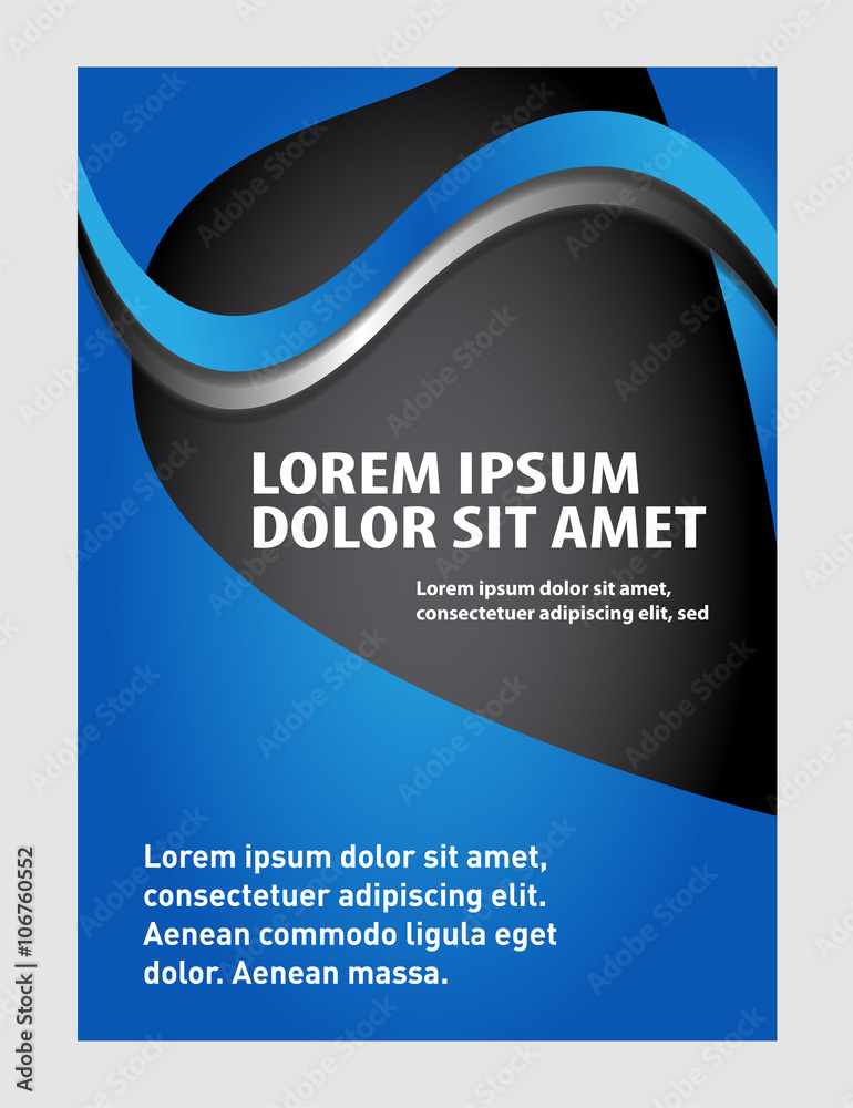 Fototapeta premium Stylish presentation cover layout template. Brochure or flyer 