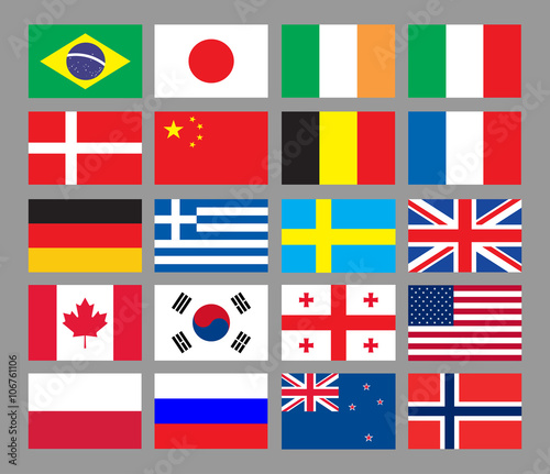 Flags of the world. Vector
