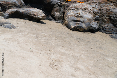 Скульптура Шива на пляже ГОА Индия