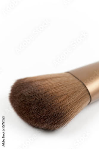 Macro shot of cosmetic makeup brushes