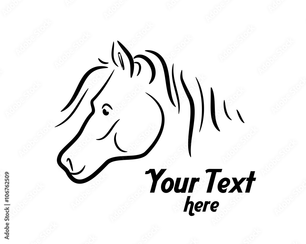 Horse head graphic Horse head graphic