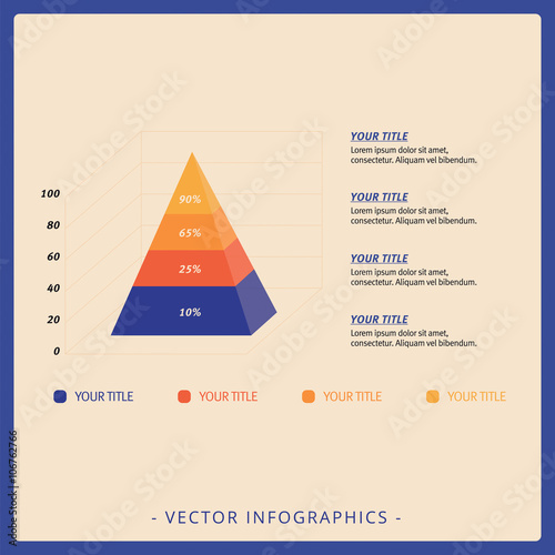 Stacked Pyramid Chart Template 1