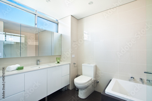 Modern bathroom in luxury apartment