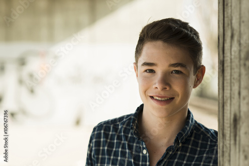 Portrait of smiling teenager
