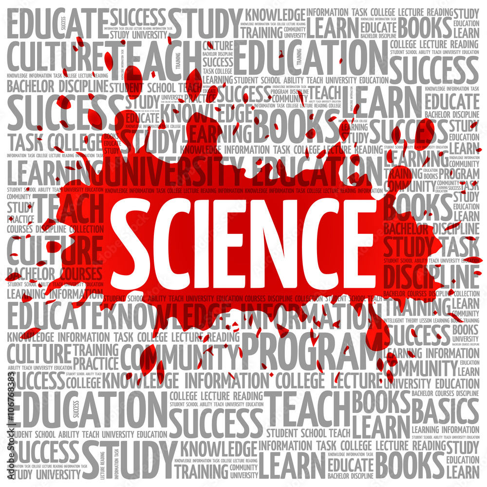 Fototapeta premium SCIENCE word cloud, education concept