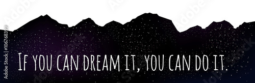 Vector motivational quote