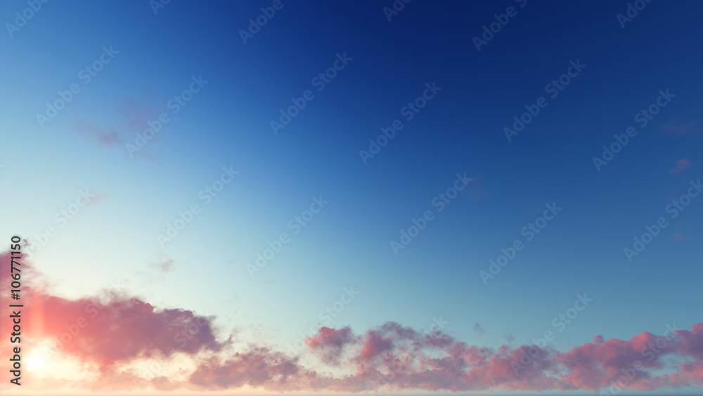 Fototapeta premium Cloudy blue sky abstract background, blue sky background with ti