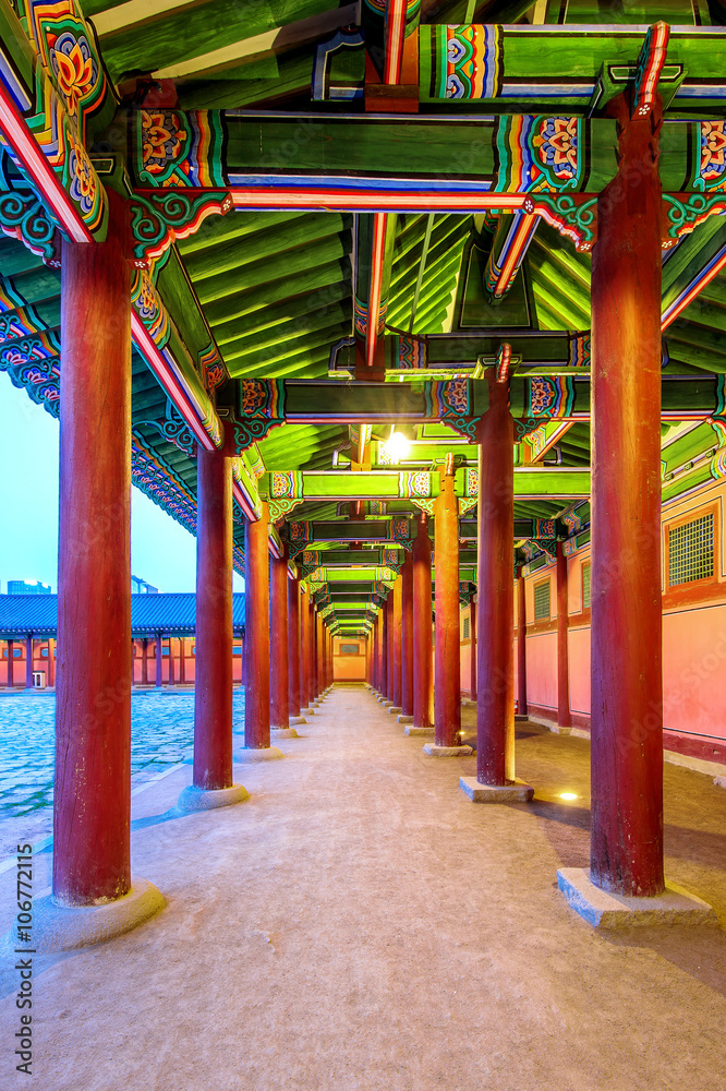 Gyeongbokgung Palace at night in seoul,Korea. Gyeongbokgung Palace at night in seoul,Korea.