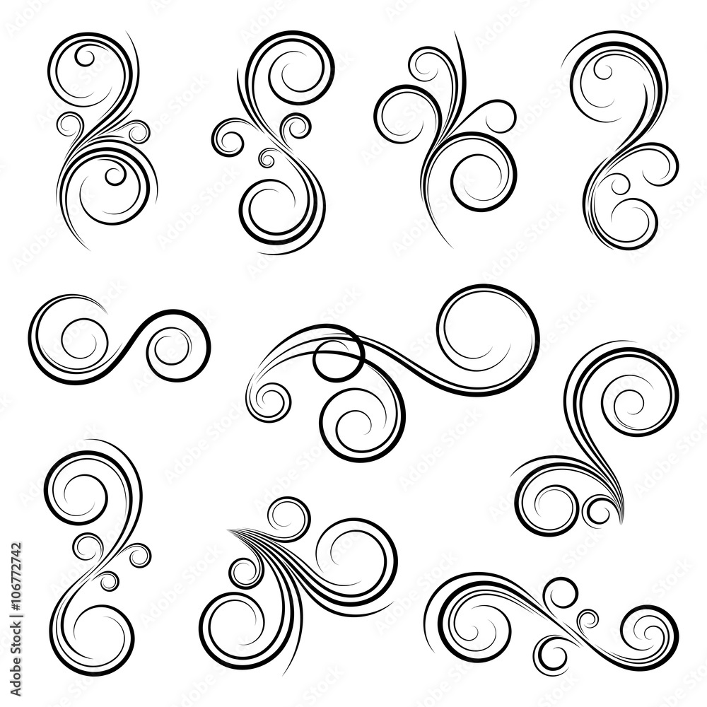 Calligraphic design elements