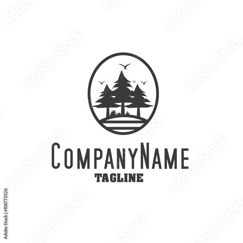 camp logo icon Vector