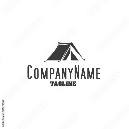 camp logo icon Vector