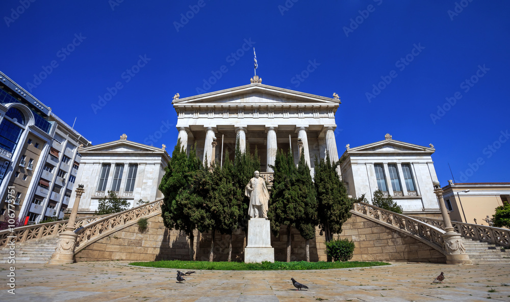 Fototapeta premium national library in Athens, Greece, Europe