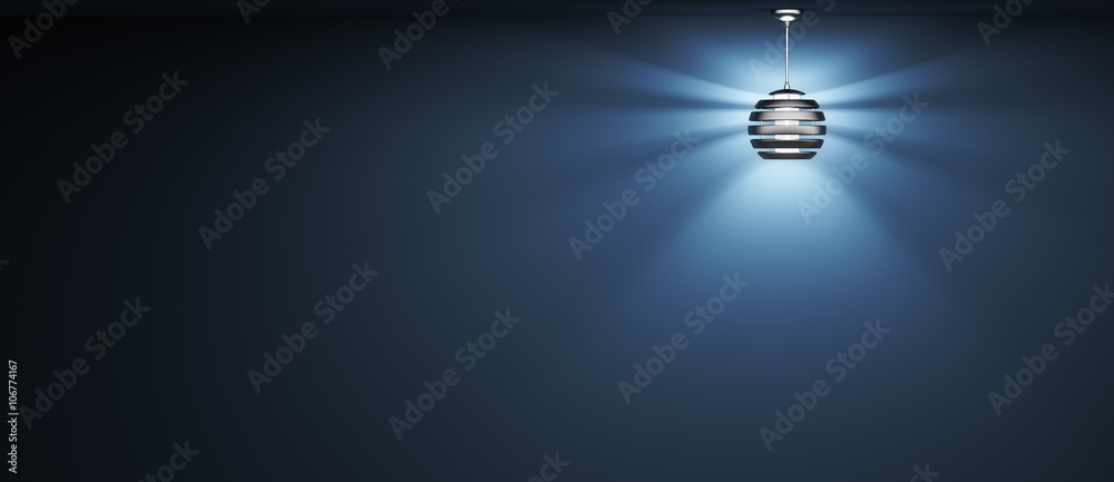 Background with lamp 3d rendering Background with lamp 3d rendering
