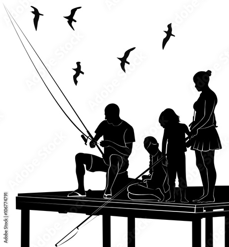 fishing family