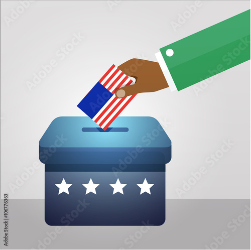 Elections. Vote. Hand holds ballot . Social poll. Exit poll.