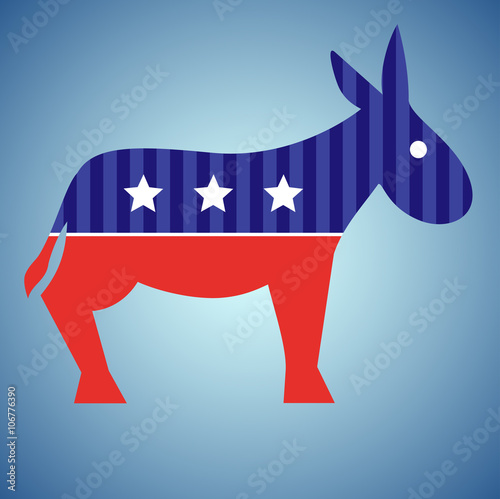 Election donkey. Vote