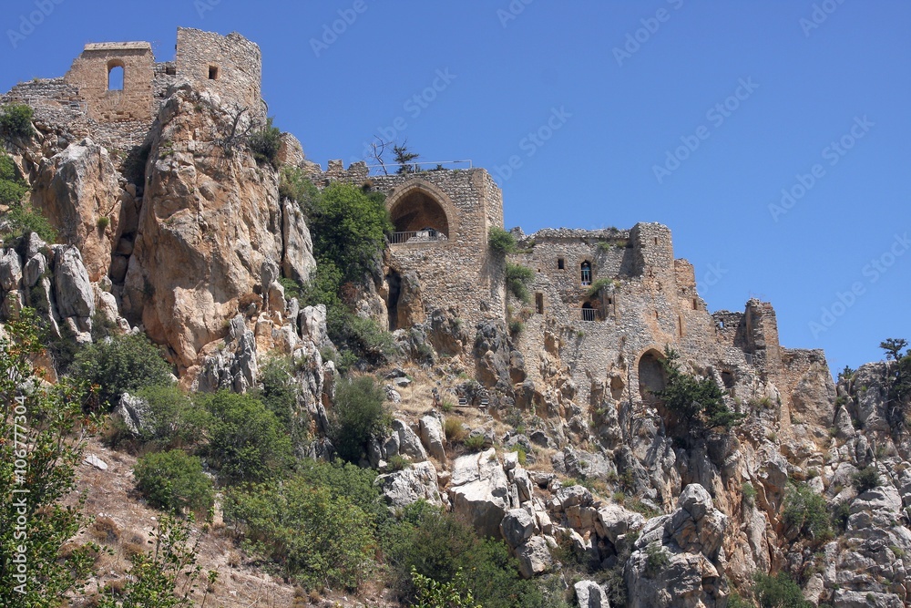 Saint Hilarion Castle ruins, Kyrenia, Northern Cyprus