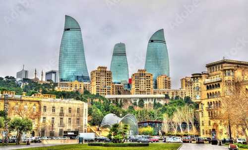 The city centre of Baku photo