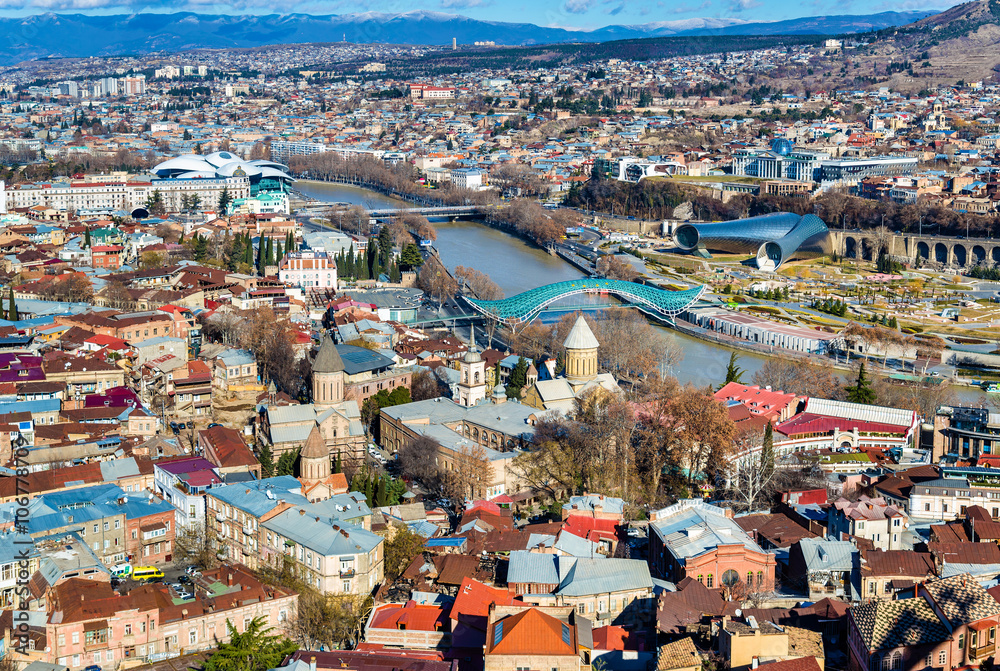 Aerial view of Tbilisi, Georgia