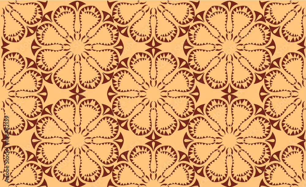 Fototapeta premium vector seamless symmetric fabric pattern