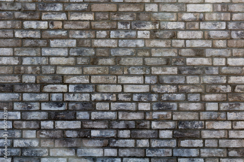 old cracked dark brick wall texture