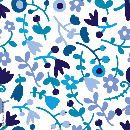 Seamless floral pattern. Vector illustration.