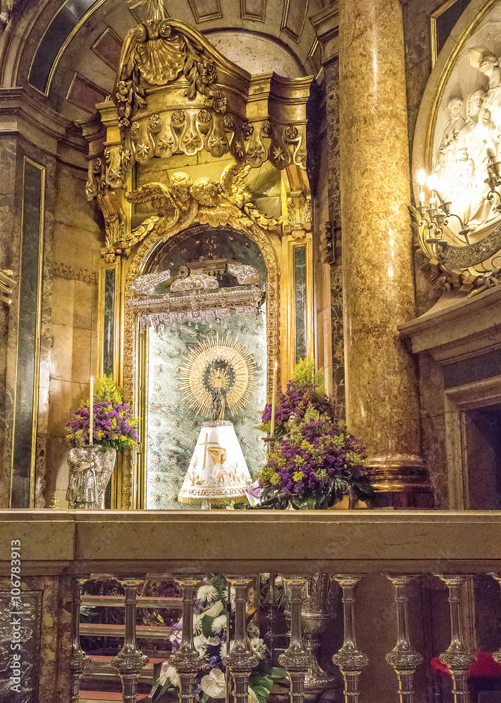 Interior of the basilica of the Virgen del Pilar, Zaragoza, Aragon, Spain