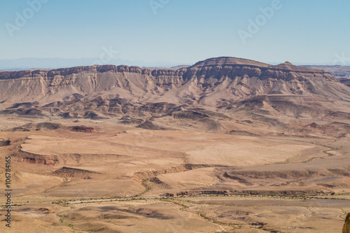 Desert landscape, Makhtesh Ramon in Negev desert, Israel