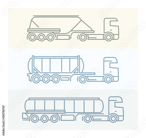 Vechile Pictograms: European Trucks Set 1