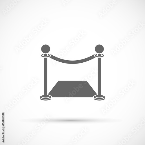 Fence with carpet icon
