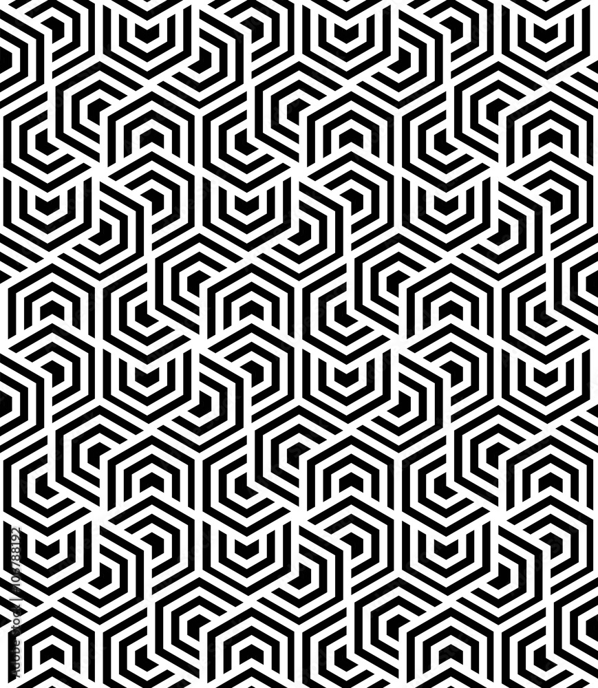 Vector seamless texture. Modern abstract background. Repeating pattern of hexagons. Vector seamless texture. Modern abstract background. Repeating pattern of hexagons.