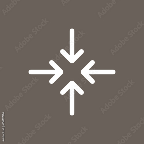 4 Arrow Icon on Dark Gray Color. Eps-10.