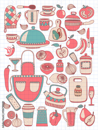 Cooking Doodle style elements