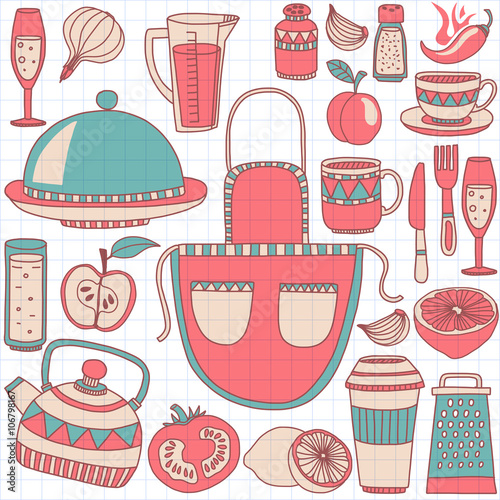 Cooking Doodle style elements