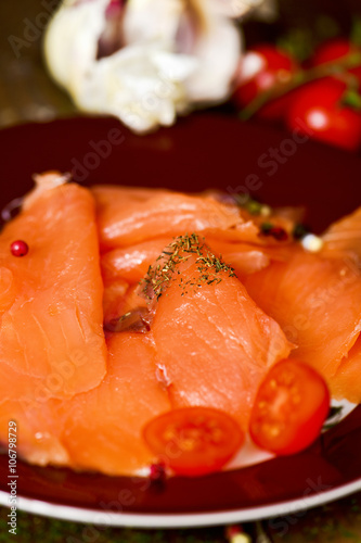 marinated smoked salmon