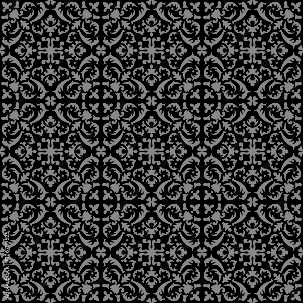 Elegant dark antique background image of 
spiral geometry kaleidoscope