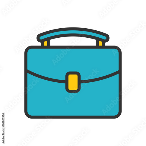 Briefcase outline icon