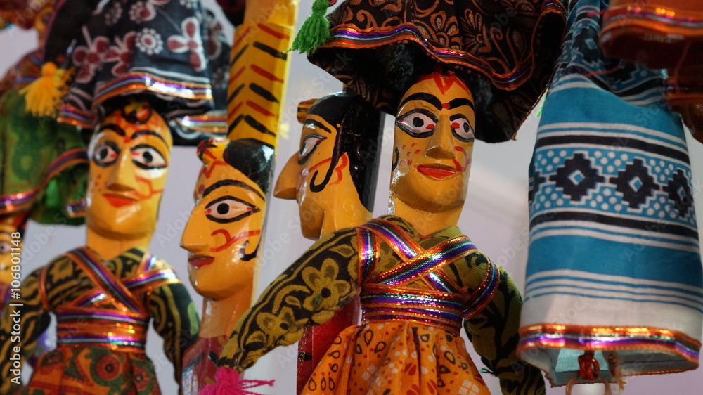 Colorful Indian puppets for sale - Indian Dolls

The puppets in Kutch - Gujarat are one of the most popular sources of entertainment in the world. 