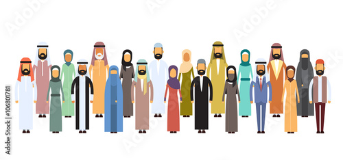 Arab Business People Group, Arabic Team 