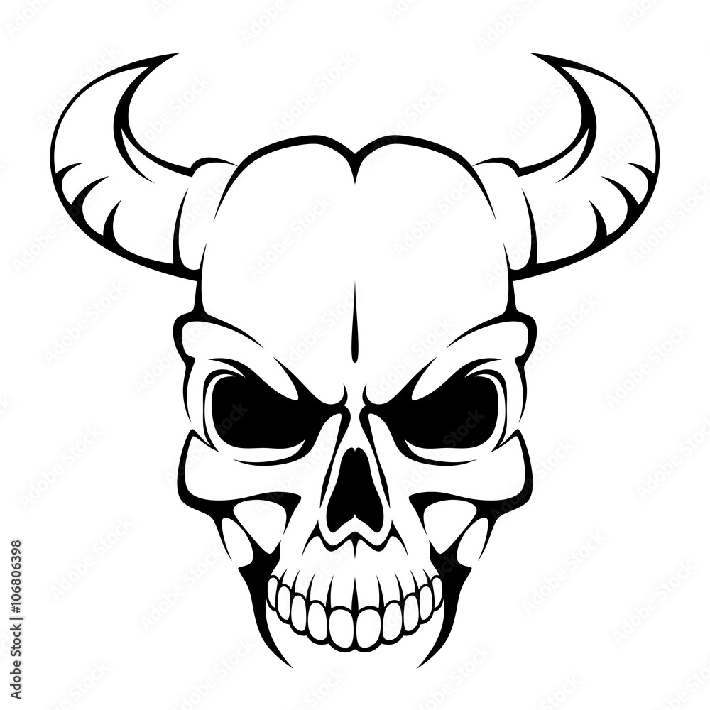 Fototapeta premium Horned skull