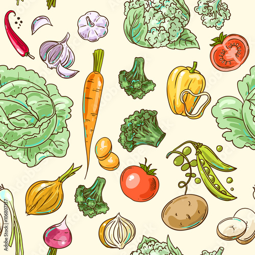 vector illustration vegetables
