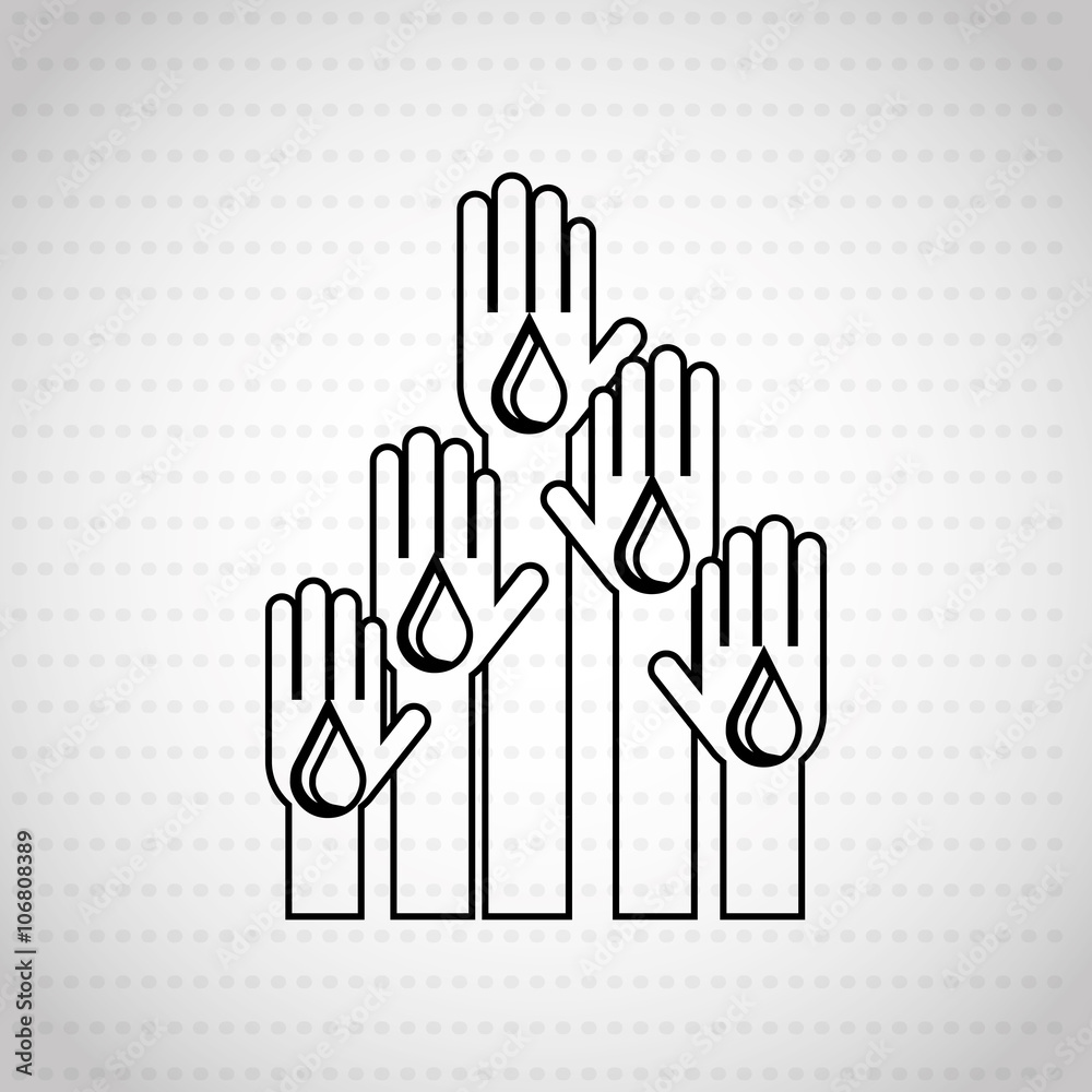 Obraz premium save the water design 