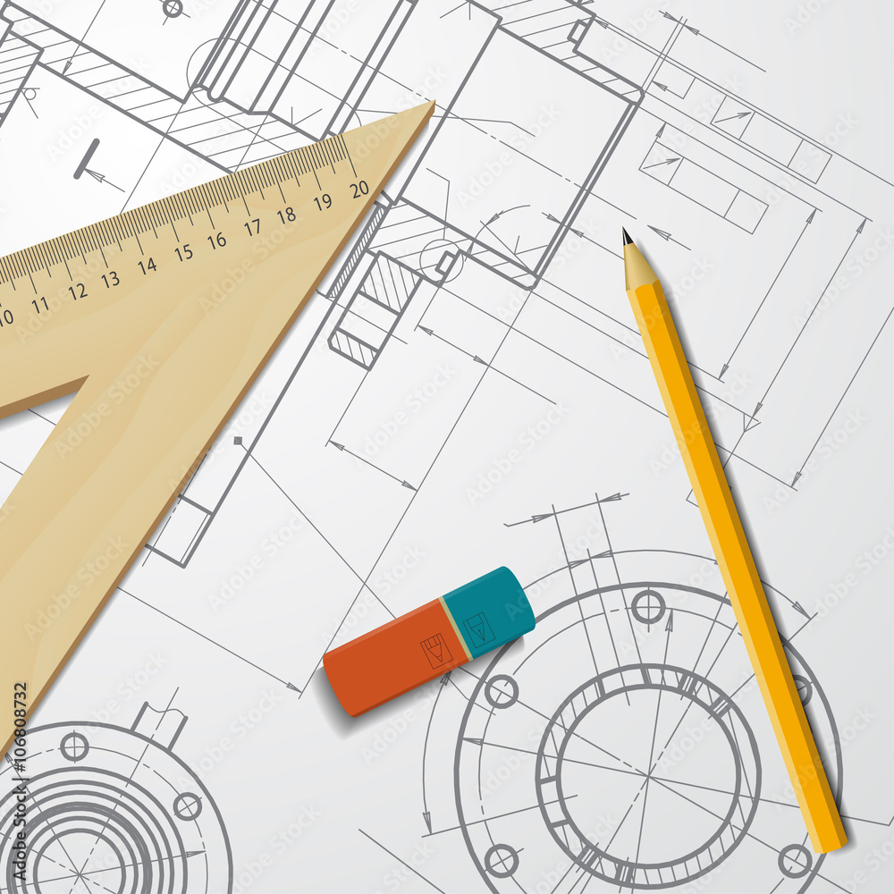 Engineer or architect illustration Engineer or architect illustration