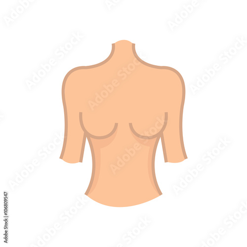  Flat Icon women body icon