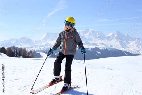 Skitag in den Alpen
